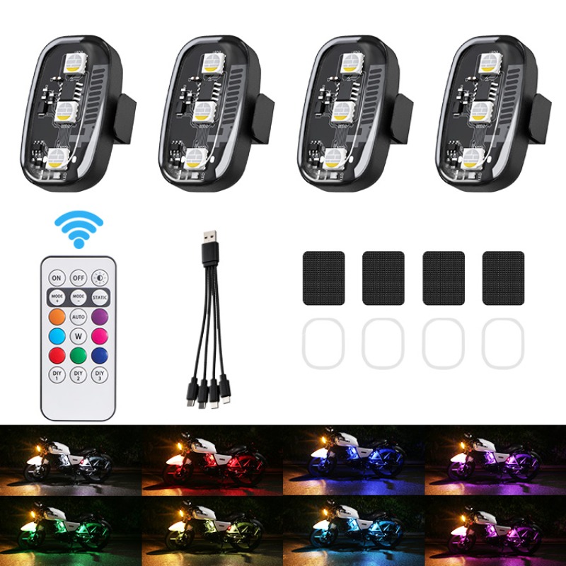 Drone Led Light - Drone Motorcycle RGB LED Strobe Lights