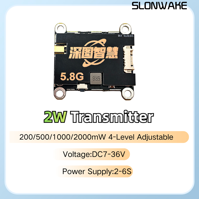 SLONWAKE 5.8G 56CH 2W transmit - đánh giá và giá Drone Frame