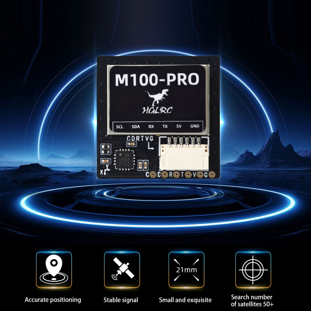 HGLRC M100 PRO GPS Chip B101 1 - đánh giá và giá Drone Compass