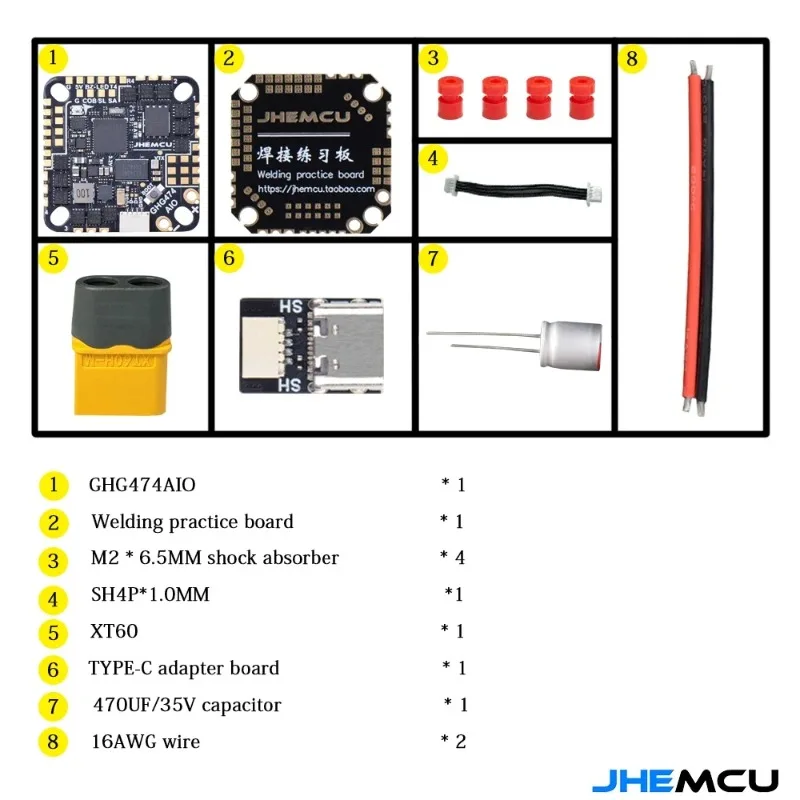 JHEMCU GHG474AIO 40A AIO Fligh - đánh giá và giá Betaflight Fc F4